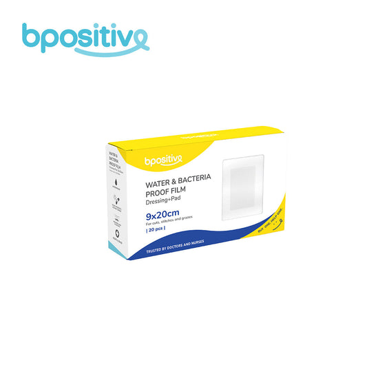 Bpositive Water & Bacteria-Proof Film Dressing + Pad (9 x 20 cm)