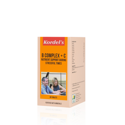 KORDEL’S B COMPLEX + C NUTRIENT SUPPORT DURING STRESSFUL TIMES