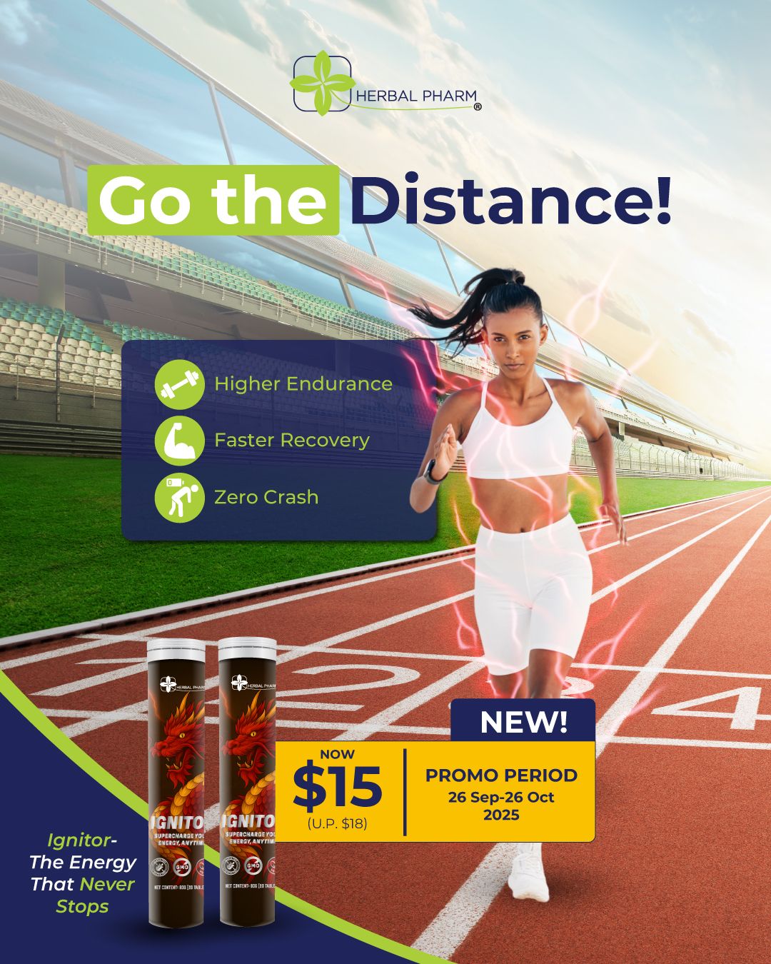 Herbal Pharm Ignitor 20 Effervescent Tablets - Herbal Pharm Singapore