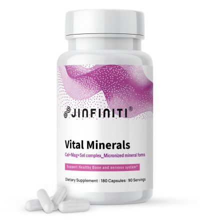 Vital Minerals Chelated Mineral Complex - High Absorption Supplement by Jinfiniti