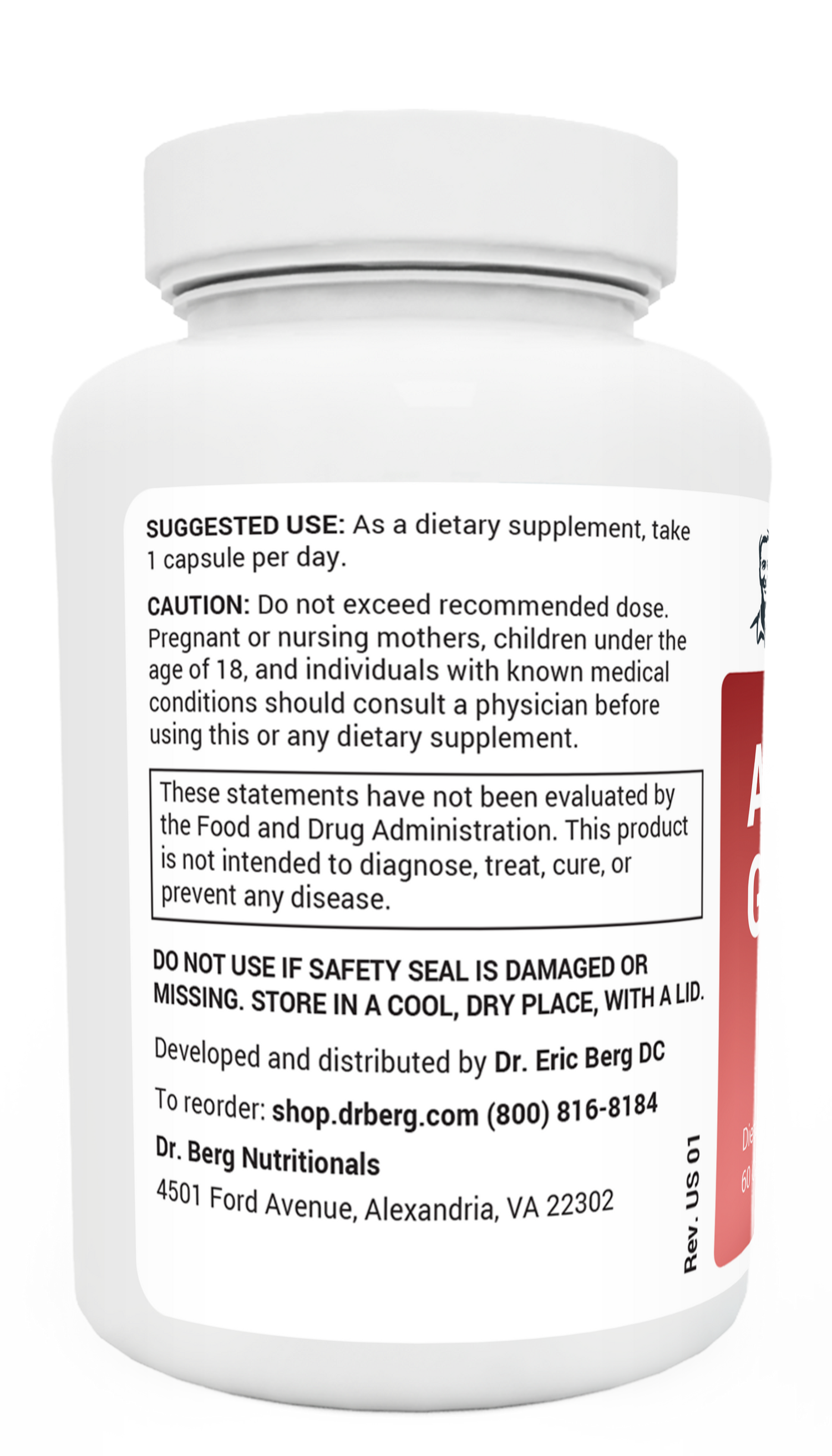 Dr. Berg Adrenal Glandular - Support Healthy Adrenal Function