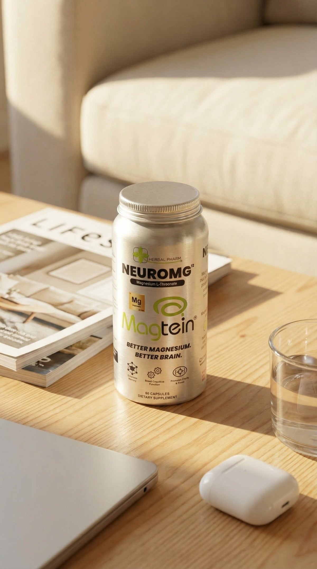 Herbal Pharm NeuroMg12 60 V-Capsules - Herbal Pharm Singapore