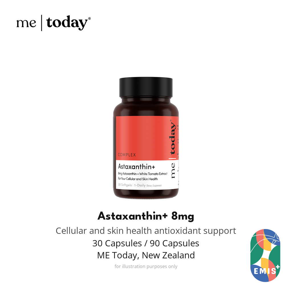 ME Today Astaxanthin+ 8mg with White Tomato and Olive Leaf, Softgels