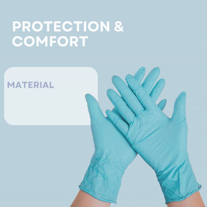 [Bundle of 3] ASSURE Soft Nitrile Gloves Powder-Free Blue 100 Pce/Box
