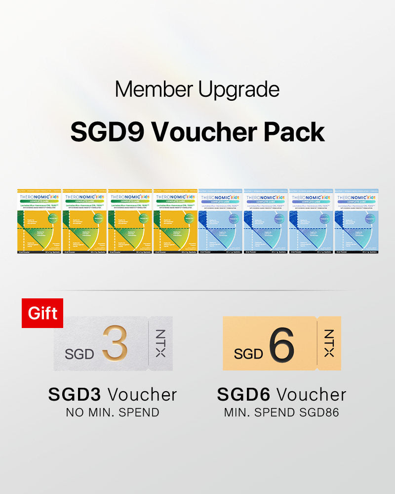 【Member Upgrade】TheroNomic Kids Complete Care *8 boxes Free SGD9 Voucher Pack