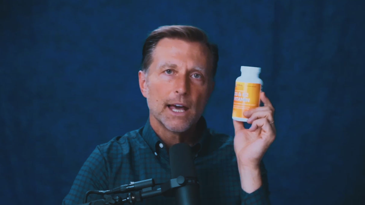Dr. Berg's D3 & K2 Vitamin: Maximum Strength Support