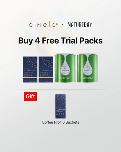 eimele Coffee Pro*2 packs+NATUREDAY A2+ Probiotics Milk Powder*2 Free Coffee