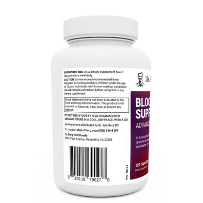 Dr. Berg Advanced Blood Sugar Support: Chromium & Potassium Formula (120 Veggie Caps)