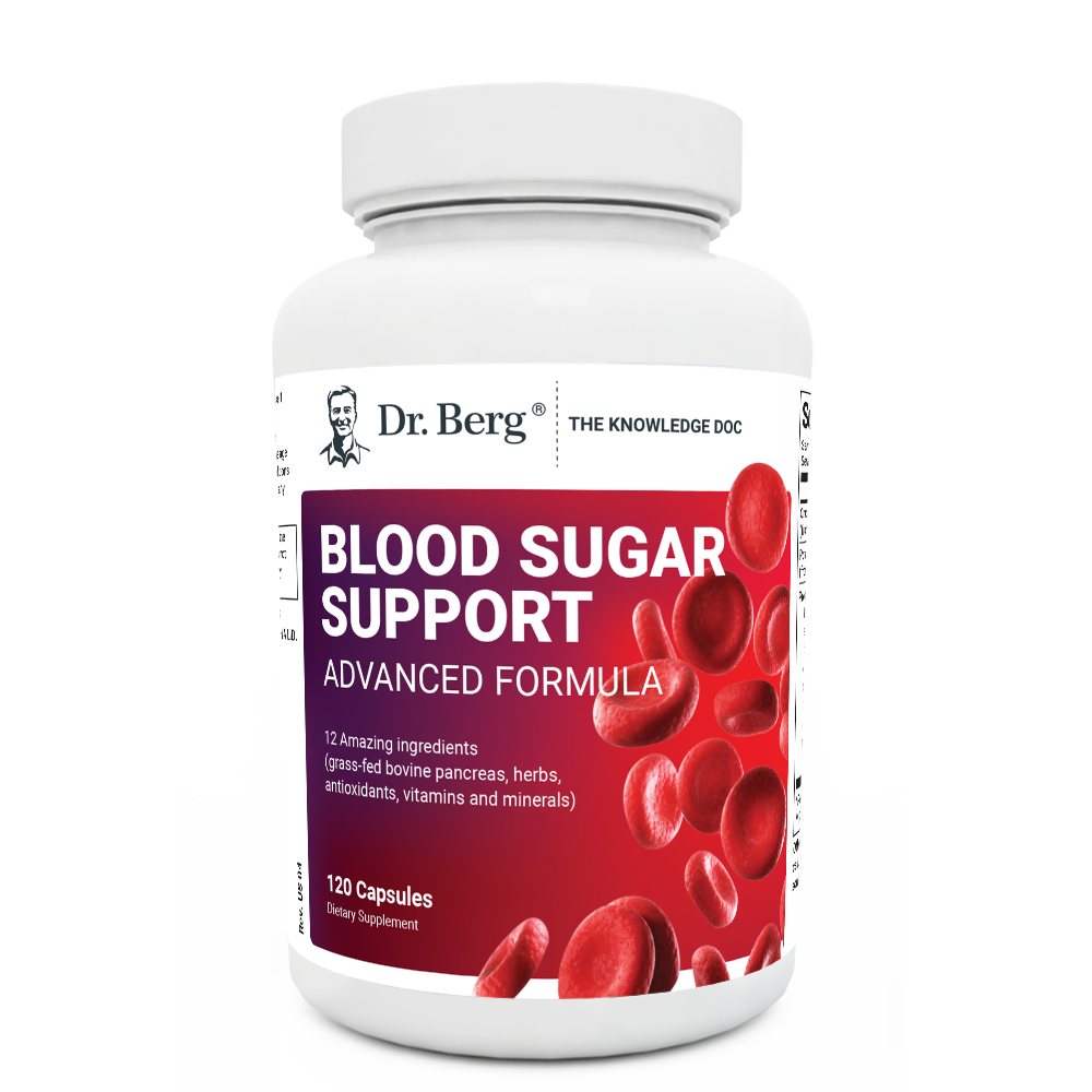 Dr. Berg Advanced Blood Sugar Support: Chromium & Potassium Formula (120 Veggie Caps)