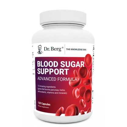 Dr. Berg Advanced Blood Sugar Support: Chromium & Potassium Formula (120 Veggie Caps)