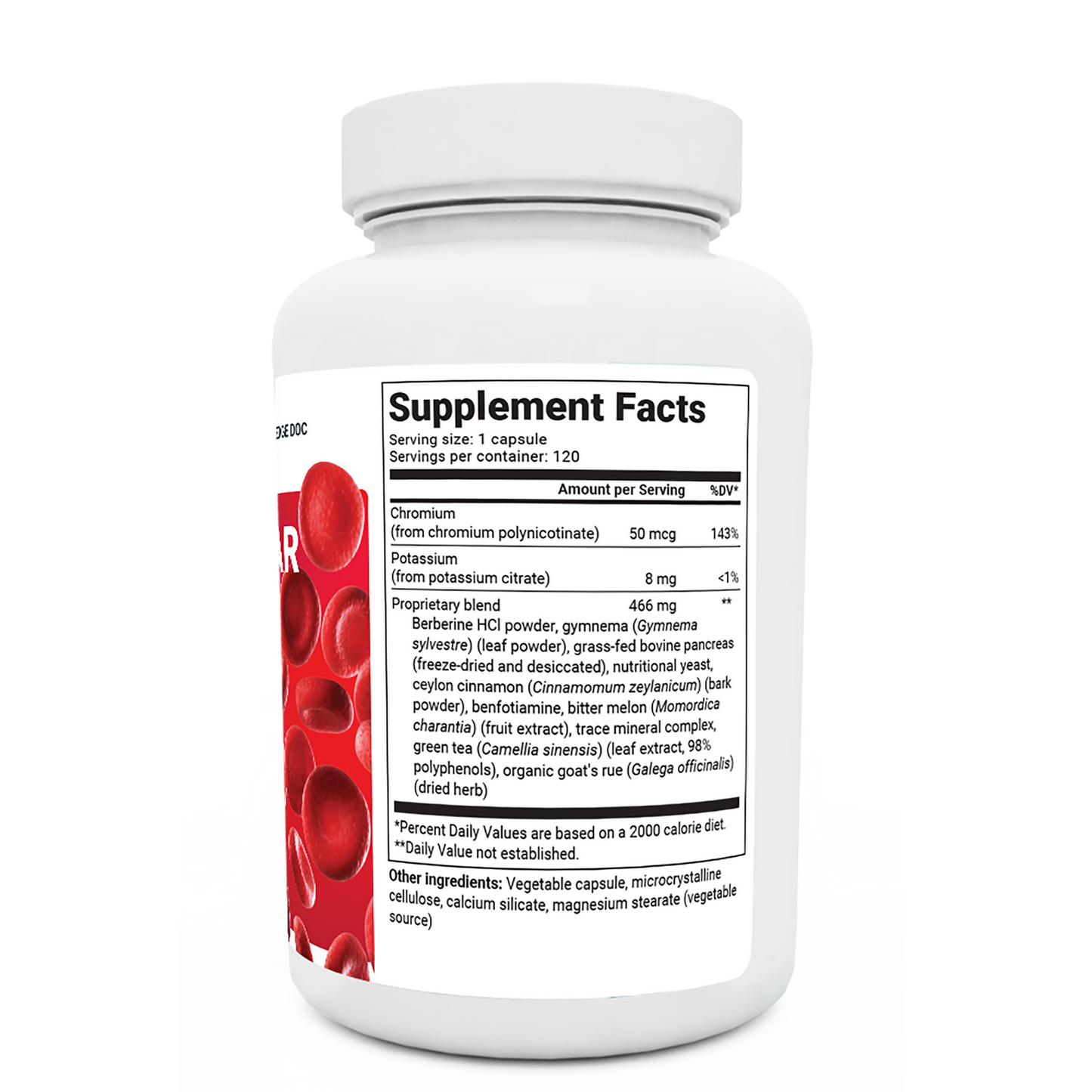 Dr. Berg Advanced Blood Sugar Support: Chromium & Potassium Formula (120 Veggie Caps)