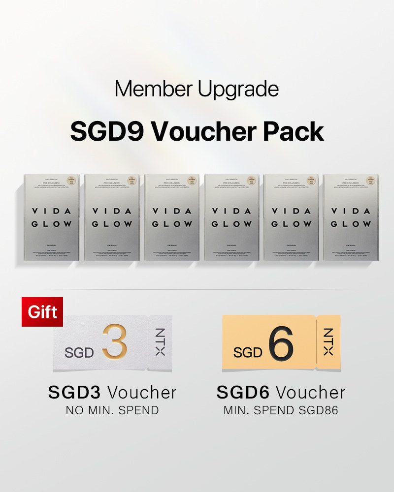 【Member Upgrade】Vida Glow Pro Collagen+*6 Free SGD9 voucher pack