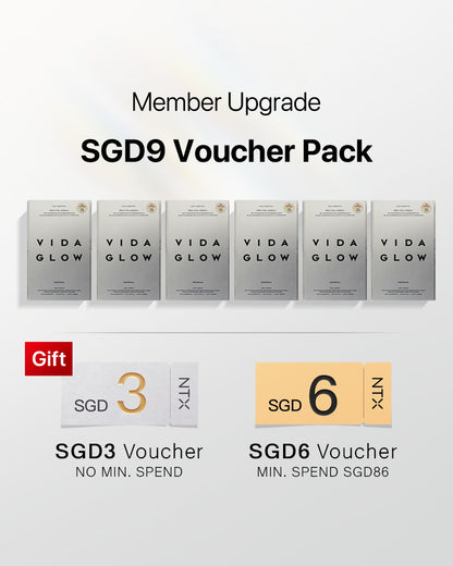 【Member Upgrade】Vida Glow Pro Collagen+*6 Free SGD9 voucher pack