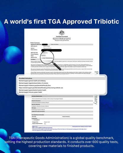 Theronomic Tribiotic Gut Shield 30 capsules*3 bottles Free Shine Greens*6 sachets