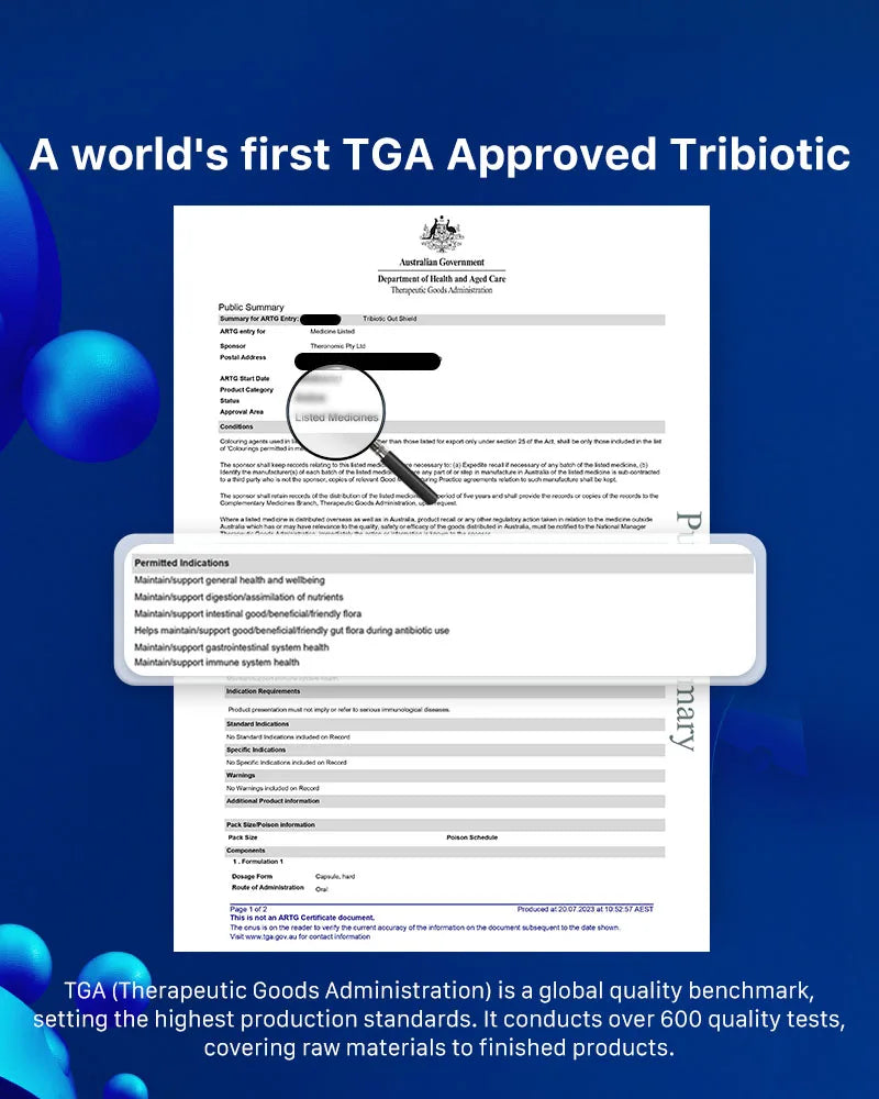 【Member Upgrade】Theronomic Tribiotic Gut Shield 30 capsules*8 bottles Free SGD9 voucher pack