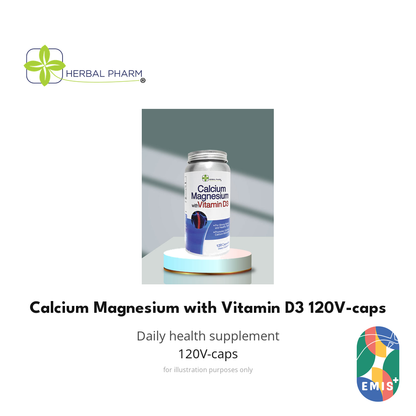 Calcium Magnesium with Vitamin D3 120V-caps