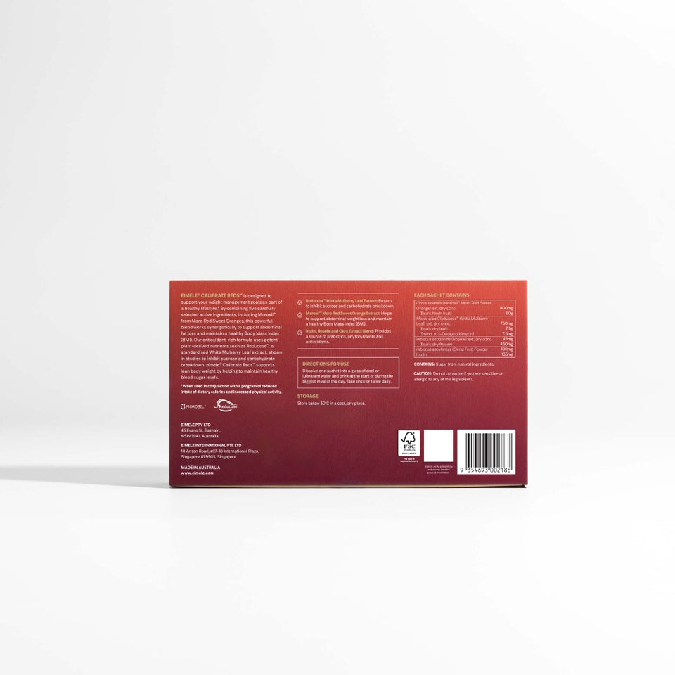 Eimele Calibrate Reds, box of 30 sachets, EMIS+ product image 4 of 4