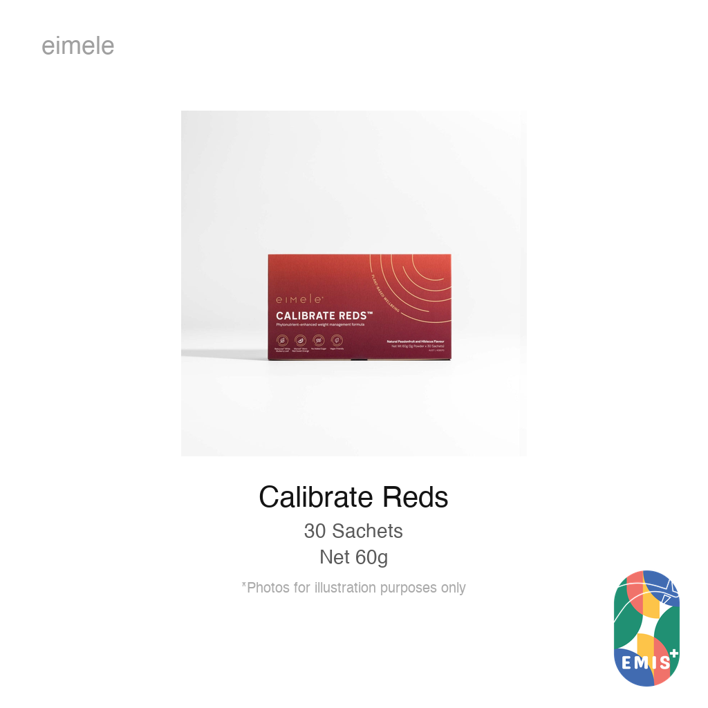 Eimele Calibrate Reds, box of 30 sachets, EMIS+ product image 2 of 4