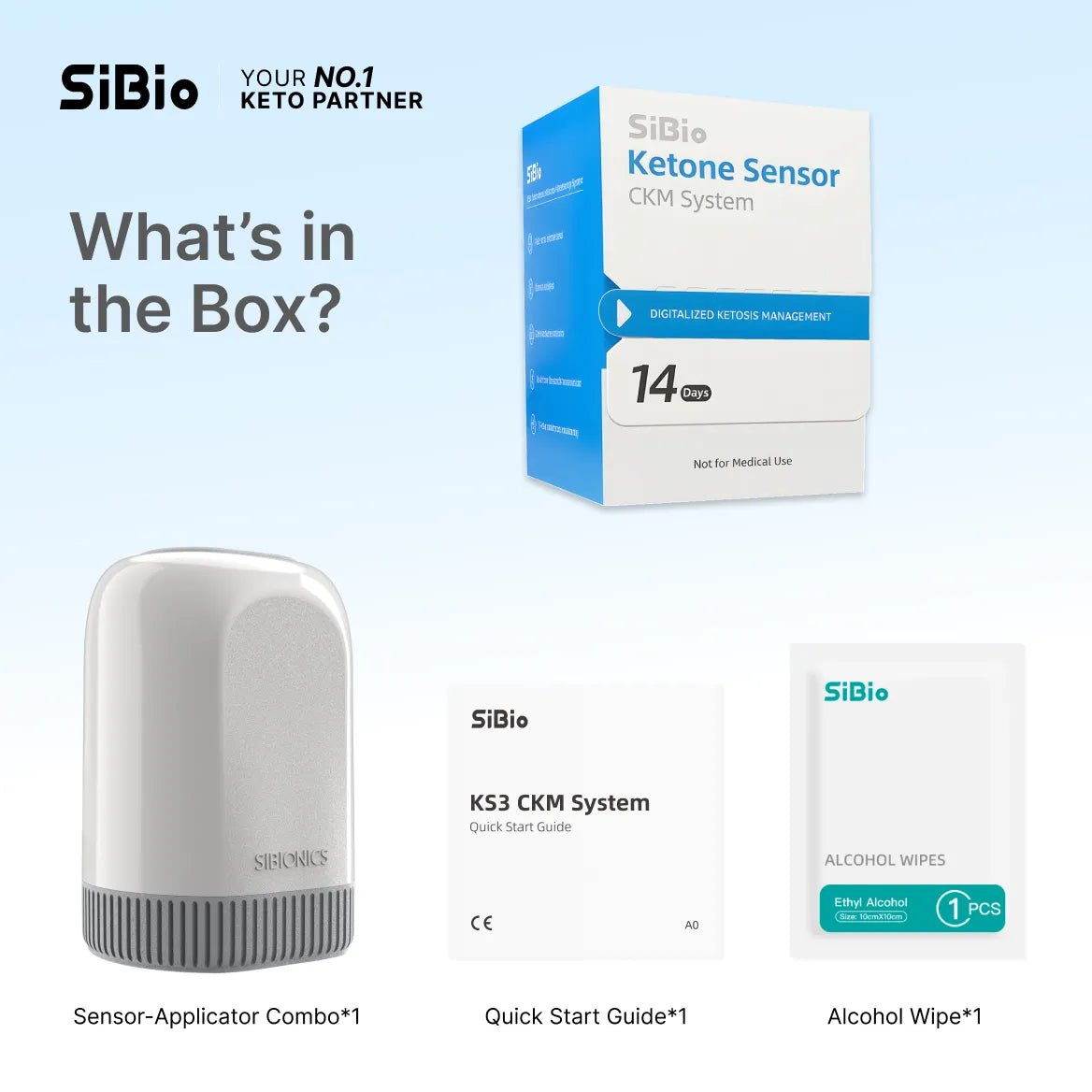 [15%OFF]SiBio KS3 Continuous Ketone Monitoring System(CKM)