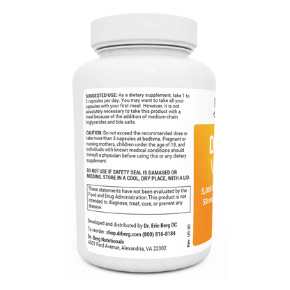 Dr. Berg's D3 & K2 Vitamin: Maximum Strength Support