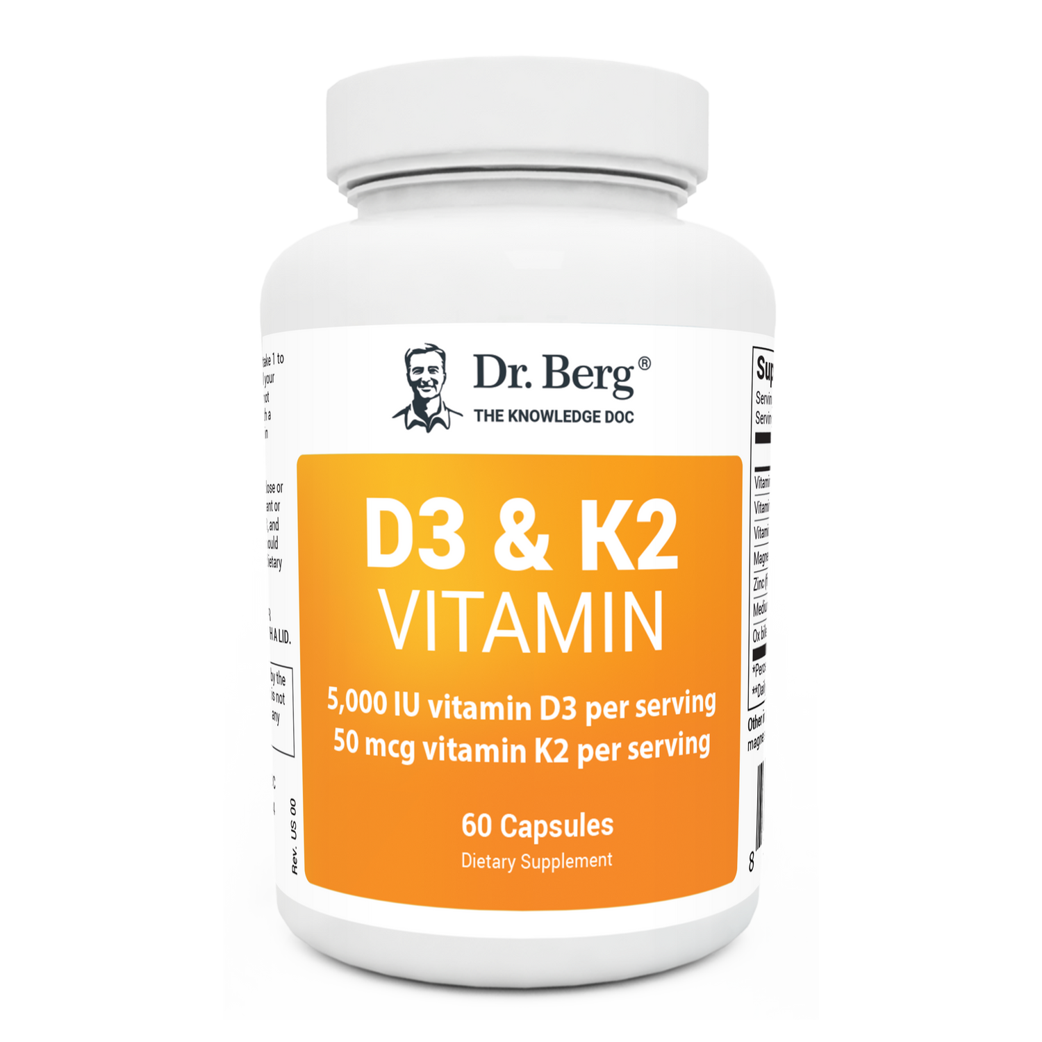 Dr. Berg's D3 & K2 Vitamin: Maximum Strength Support