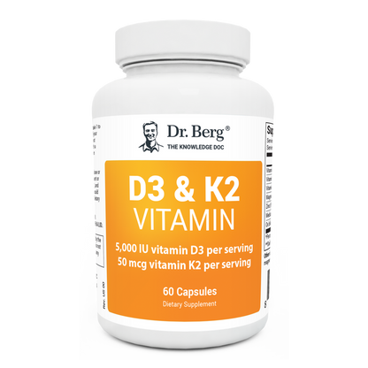 Dr. Berg's D3 & K2 Vitamin: Maximum Strength Support