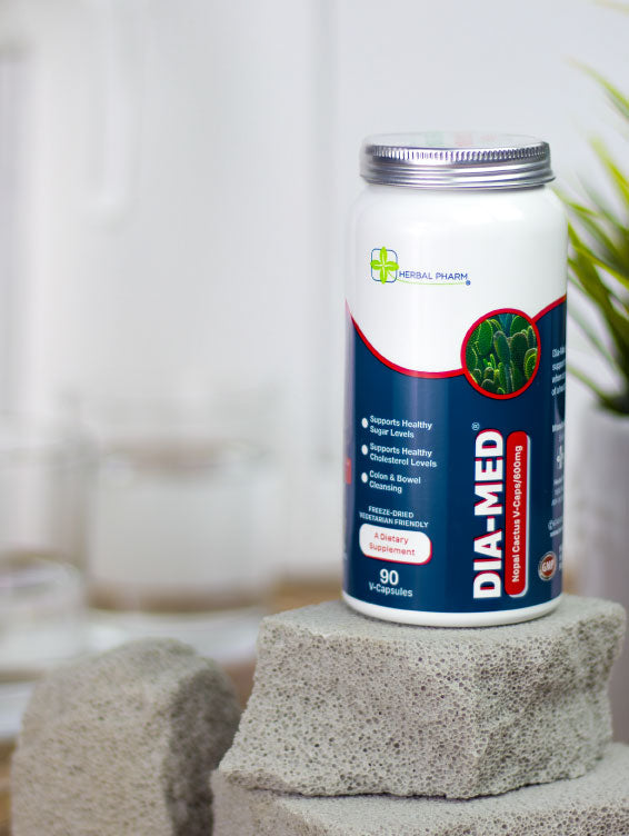 Herbal Pharm Dia-Med Nopal Cactus, 90 V-Capsules