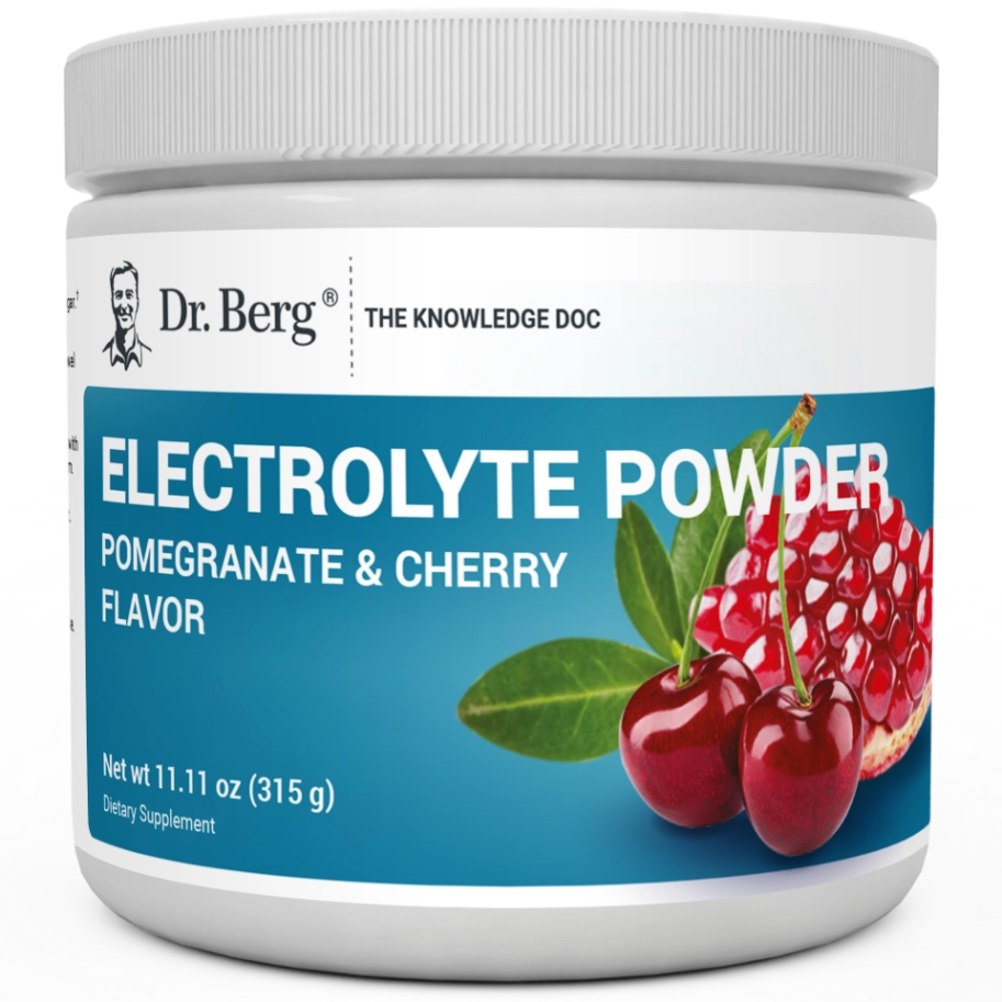 Dr. Berg Electrolyte Powder with 1000 mg of Potassium and Magnesium - Ultimate Hydration Support