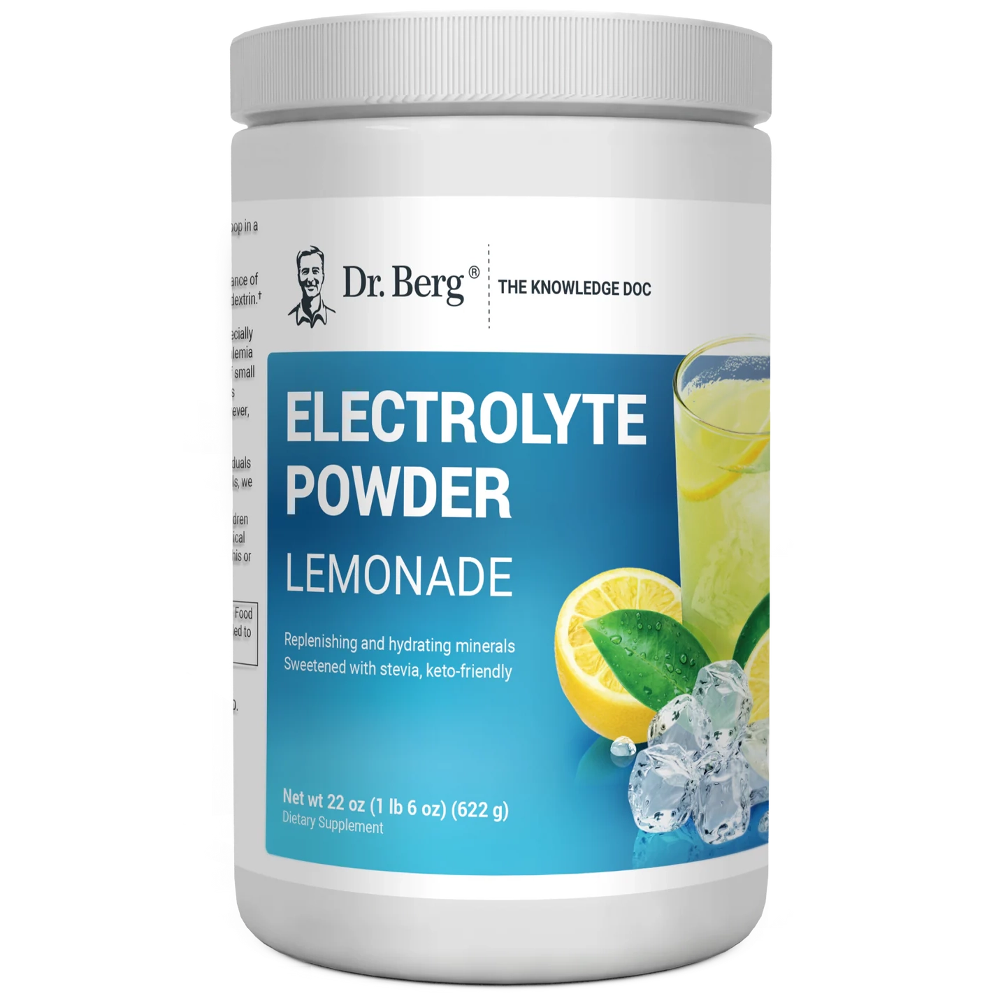 Dr. Berg Electrolyte Powder with 1000 mg of Potassium and Magnesium - Ultimate Hydration Support