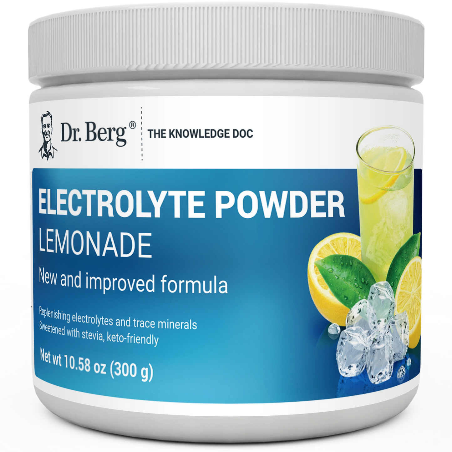 Dr. Berg Electrolyte Powder with 1000 mg of Potassium and Magnesium - Ultimate Hydration Support