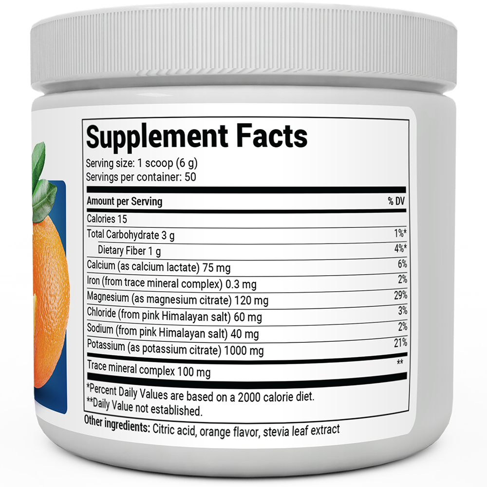 Dr. Berg Electrolyte Powder with 1000 mg of Potassium and Magnesium - Ultimate Hydration Support