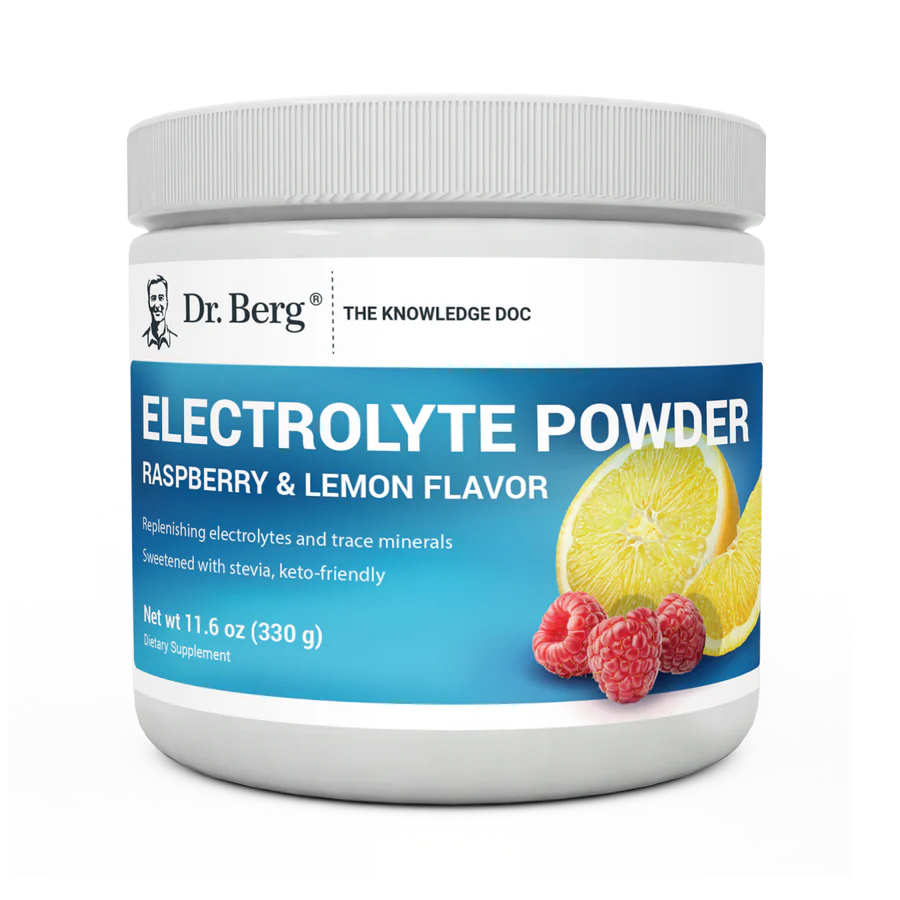 Dr. Berg Electrolyte Powder with 1000 mg of Potassium and Magnesium - Ultimate Hydration Support
