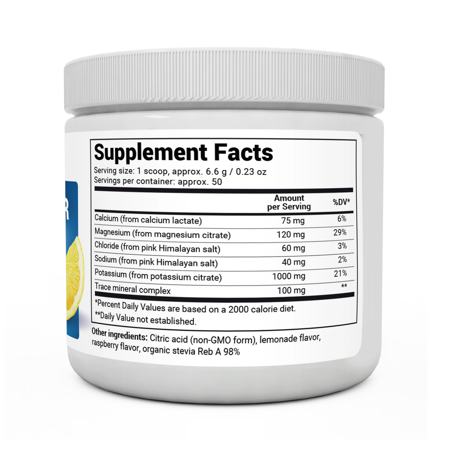 Dr. Berg Electrolyte Powder with 1000 mg of Potassium and Magnesium - Ultimate Hydration Support