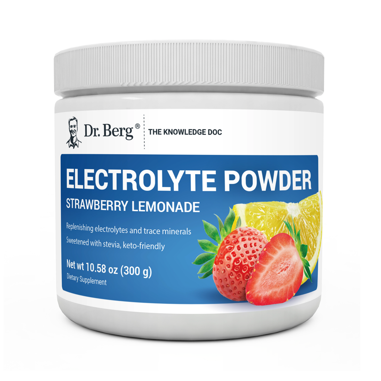 Dr. Berg Electrolyte Powder with 1000 mg of Potassium and Magnesium - Ultimate Hydration Support