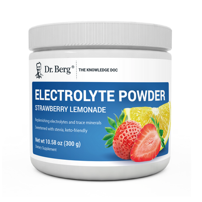 Dr. Berg Electrolyte Powder with 1000 mg of Potassium and Magnesium - Ultimate Hydration Support