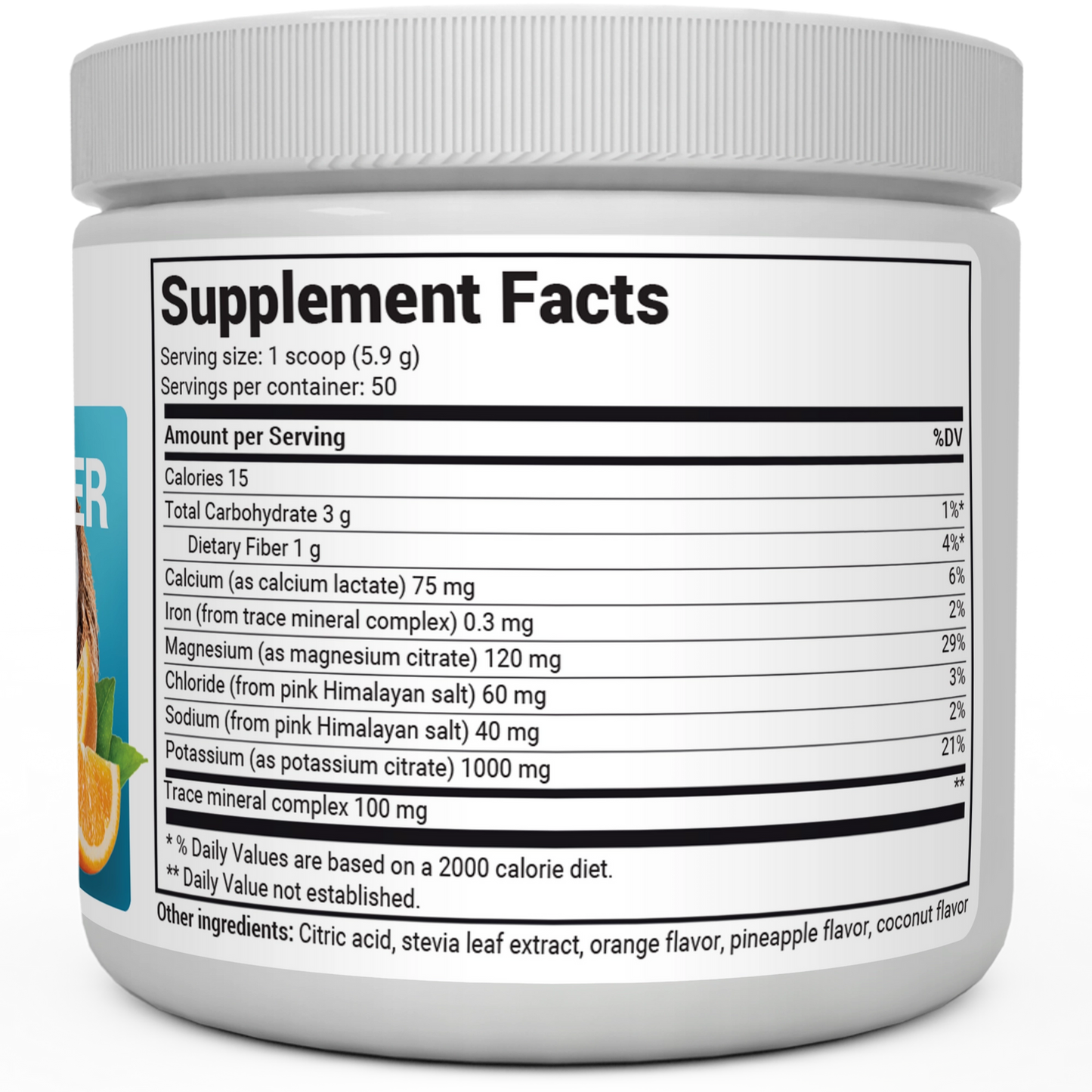 Dr. Berg Electrolyte Powder with 1000 mg of Potassium and Magnesium - Ultimate Hydration Support