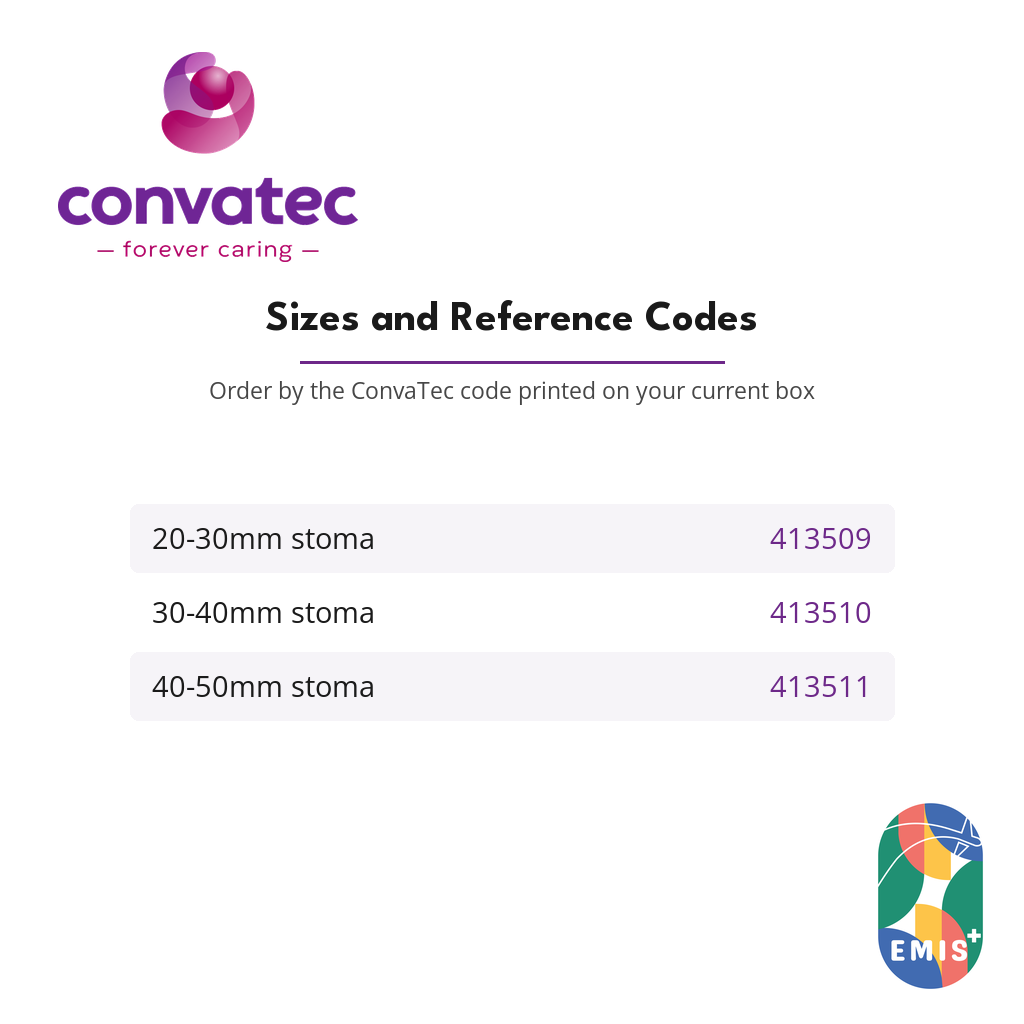 ConvaTec Esteem+ One Piece Moldable Closed End Pouch with Filter, Tan sizes and reference codes