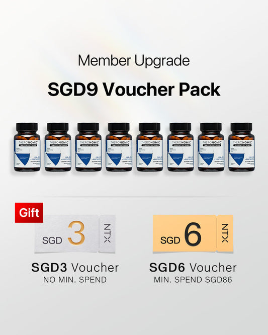 【Member Upgrade】Theronomic Tribiotic Gut Shield 30 capsules*8 bottles Free SGD9 voucher pack