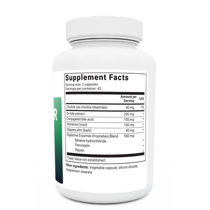 Dr Berg Gallbladder Formula Extra Strength: Advanced Digestive Support with Ox Bile & Enzymes - 90 Caps
