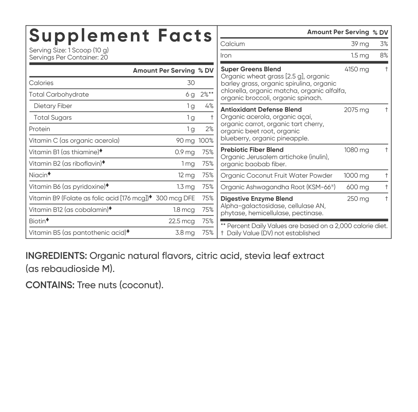 Organic Greens by Sports Research