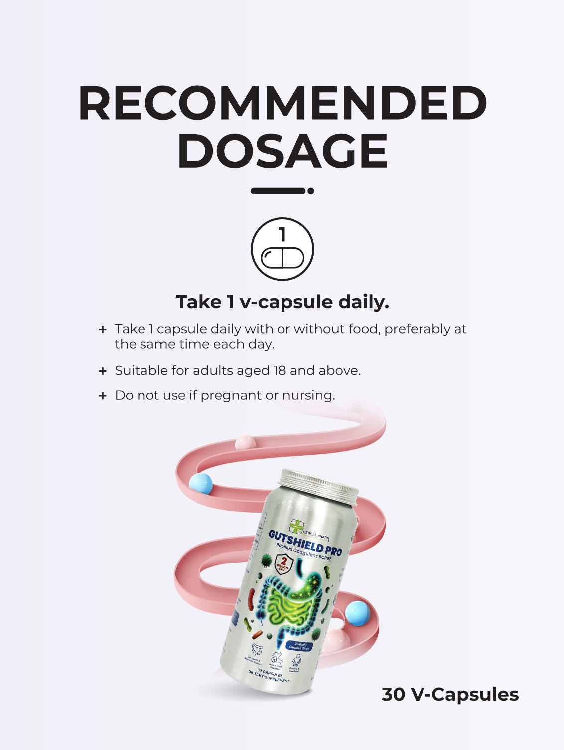 Herbal Pharm GutShield Pro, 30 V-Capsules