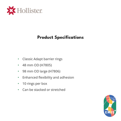Hollister Adapt Barrier Rings, Box of 10 — EMIS+ Singapore