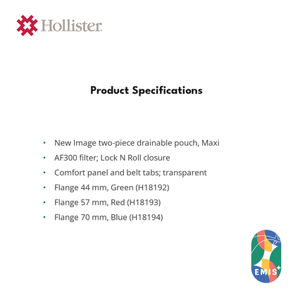 Hollister New Image Drainable Pouch Maxi, AF300 Filter, Box of 10 — EMIS+ Singapore
