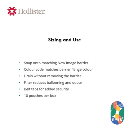 Hollister New Image Drainable Pouch Maxi, AF300 Filter, Box of 10 — EMIS+ Singapore
