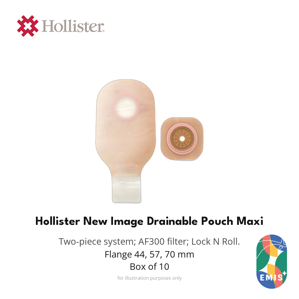 Hollister New Image Drainable Pouch Maxi, AF300 Filter, Box of 10 — EMIS+ Singapore