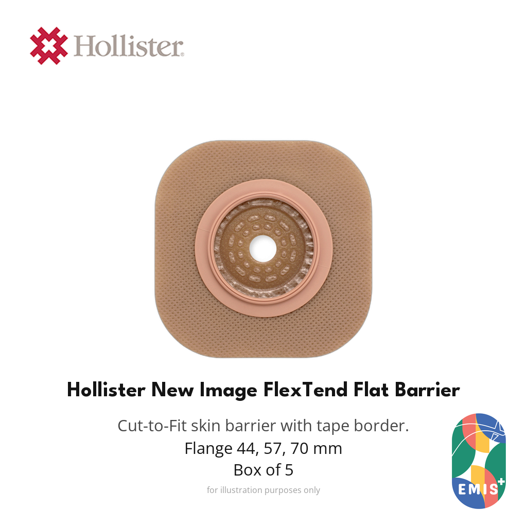Hollister New Image FlexTend Flat Skin Barrier, Cut-to-Fit, Box of 5 — EMIS+ Singapore