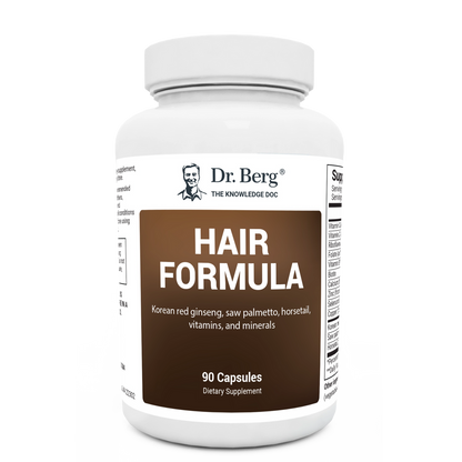 Dr. Berg Hair Formula - Natural Hair Growth Support, 90 Capsules