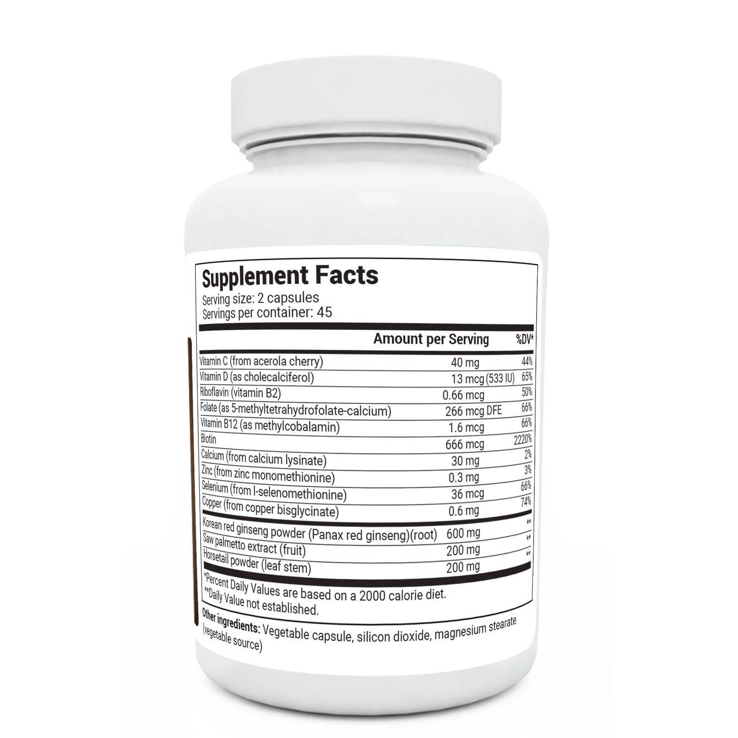 Dr. Berg Hair Formula - Natural Hair Growth Support, 90 Capsules