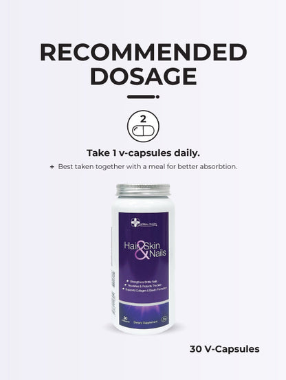 Herbal Pharm: Hair, Skin & Nails - Radiant Beauty from Within (30 V-Capsules)