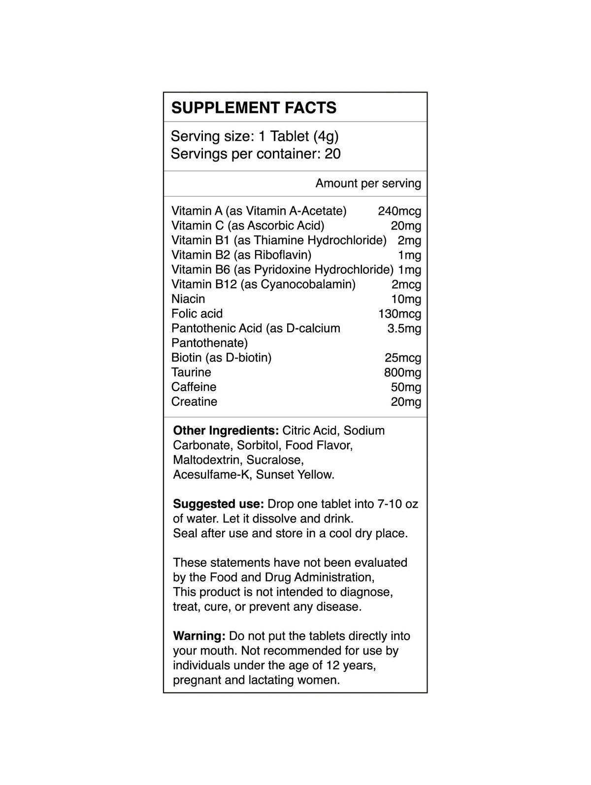 Herbal Pharm Ignitor 20 Effervescent Tablets - Herbal Pharm Singapore